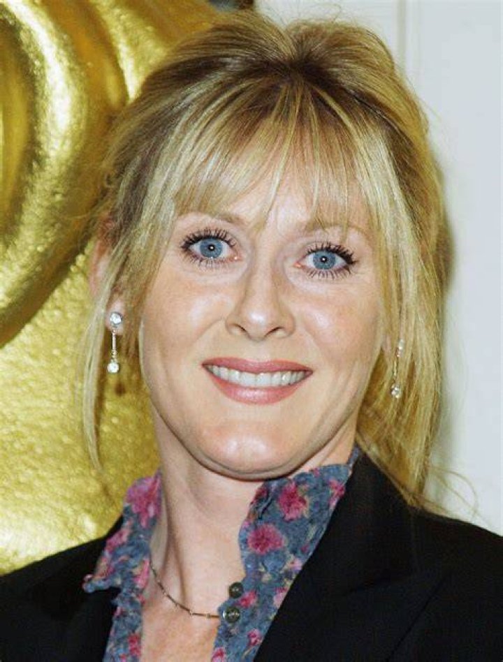 Actress Sarah Lancashire with her new husband Peter Salmon, Director of