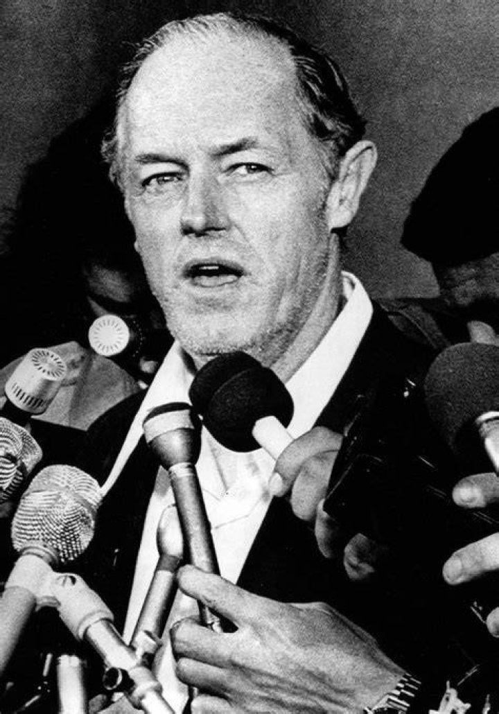 E. Howard Hunt At Press Conference After Being Freed From Jail For His