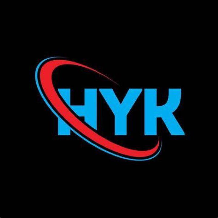 HYK logo. HYK letter. HYK letter logo design. Initials HYK logo linked