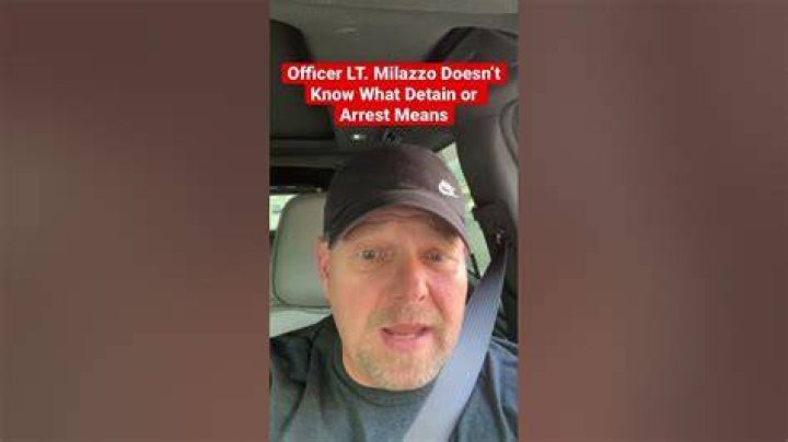 Officer LT. Milazzo Doesn&rsquo;t Know What Detain or Arrest Means illinois