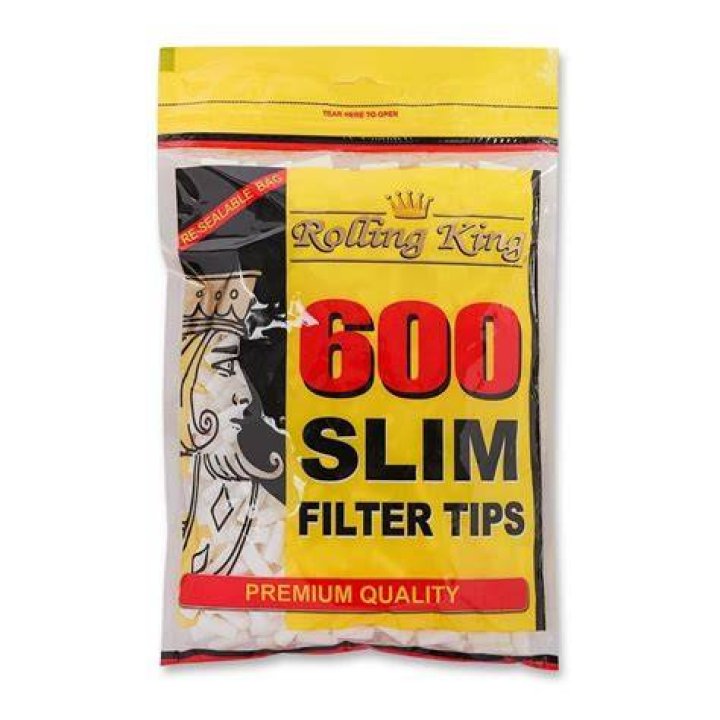 Rolling King SLIM Filter Tips 600 tips per bag